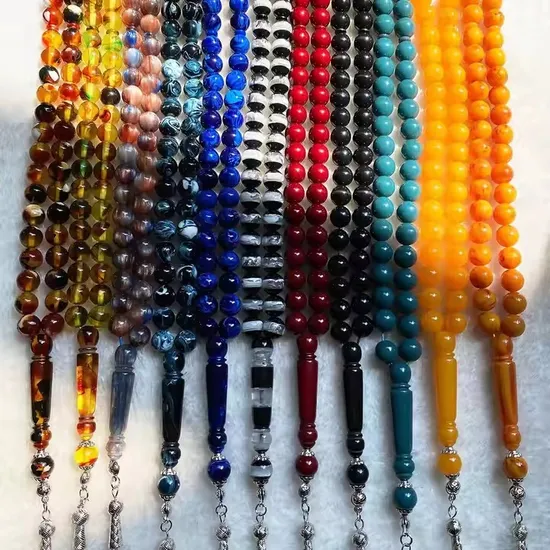 New Products Premium Quality 10mm Muslim Luxury Islamic Rosary Supplies 45 Beads Wholesale Prayer Rosary